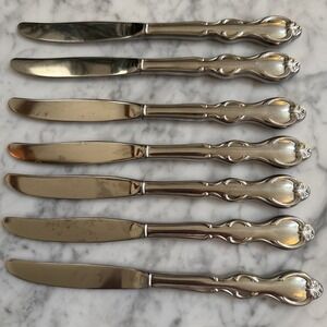 Cotillion- Int'l Silver 1847 Rogers Bros Stainless‎ Flatware 7 Dinner Knives